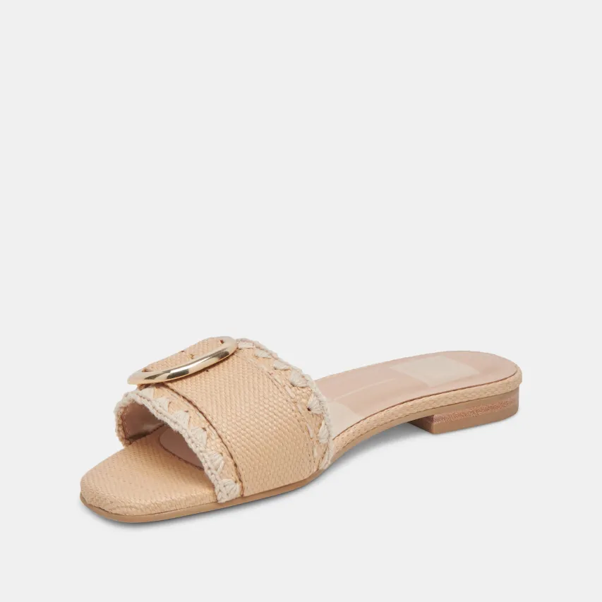 GRECIA SANDALS LT NATURAL RAFFIA^Dolce Vita New