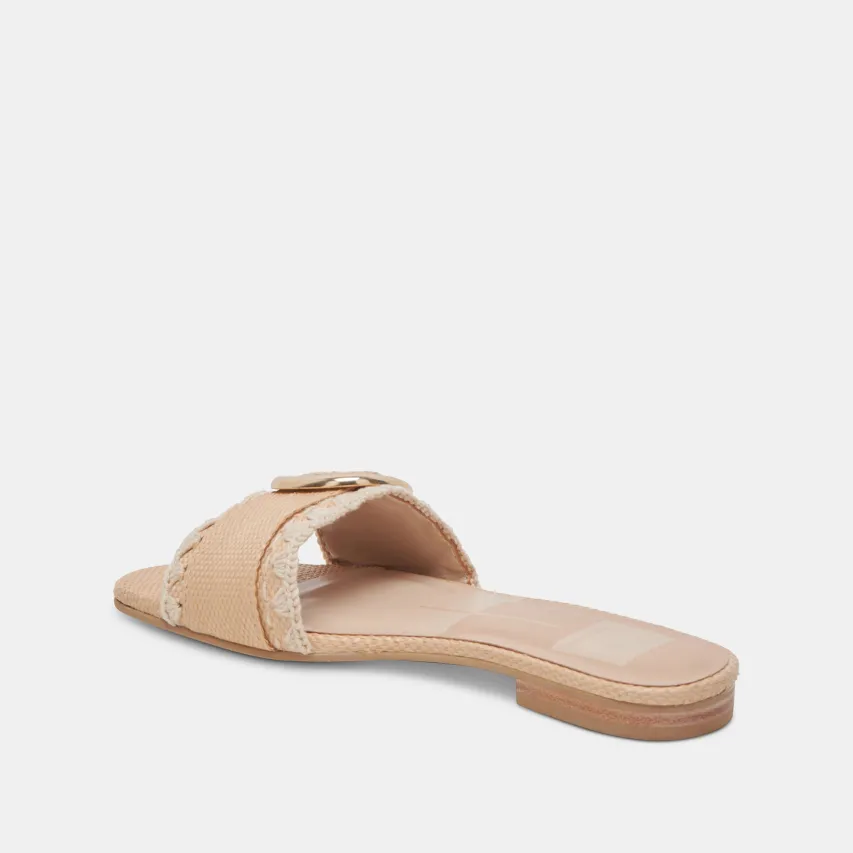 GRECIA SANDALS LT NATURAL RAFFIA^Dolce Vita New
