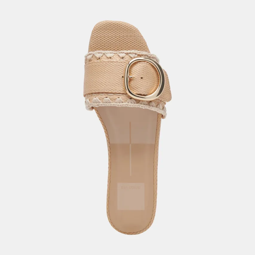 GRECIA SANDALS LT NATURAL RAFFIA^Dolce Vita New