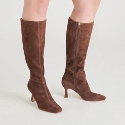 GYRA BOOTS DK BROWN SUEDE^Dolce Vita Discount