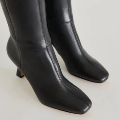 GYRA EXTRA WIDE CALF BOOTS BLACK LEATHER^Dolce Vita Fashion