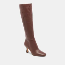 GYRA EXTRA WIDE CALF BOOTS CHOCOLATE LEATHER^Dolce Vita Discount