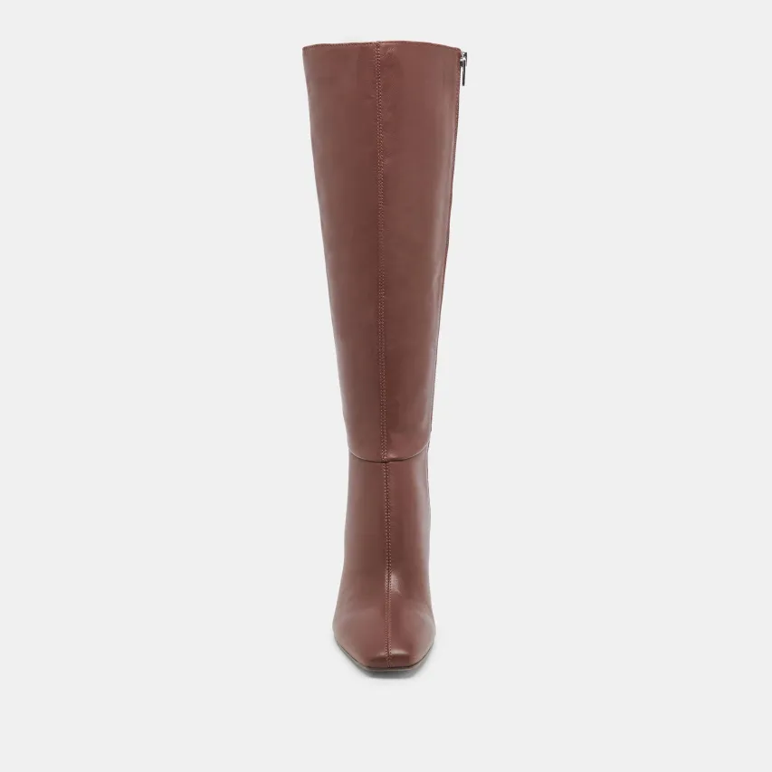 GYRA EXTRA WIDE CALF BOOTS CHOCOLATE LEATHER^Dolce Vita Discount