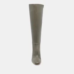 GYRA WIDE CALF BOOTS DARK OLIVE LEATHER^Dolce Vita Sale