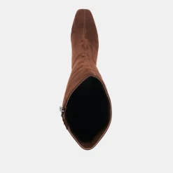 GYRA WIDE CALF BOOTS DK BROWN SUEDE^Dolce Vita Outlet