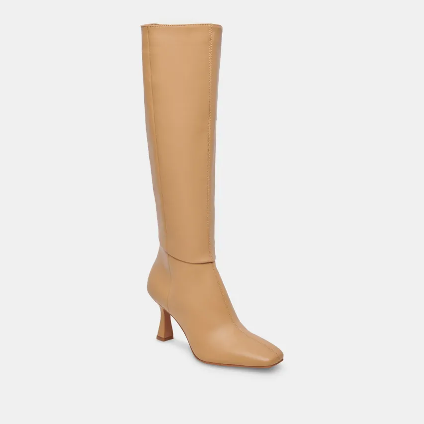 GYRA WIDE CALF BOOTS TAN LEATHER^Dolce Vita Hot
