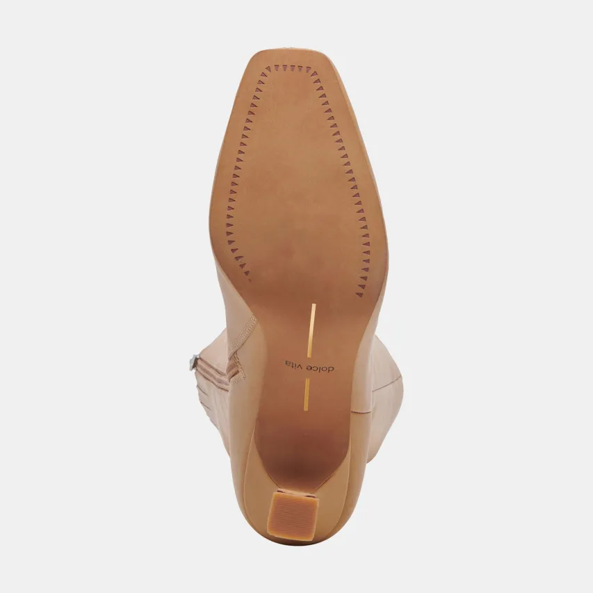 GYRA WIDE CALF BOOTS TAN LEATHER^Dolce Vita Hot