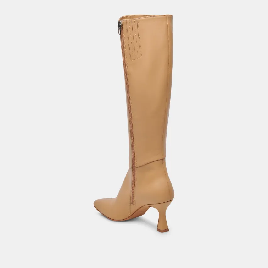 GYRA WIDE CALF BOOTS TAN LEATHER^Dolce Vita Hot