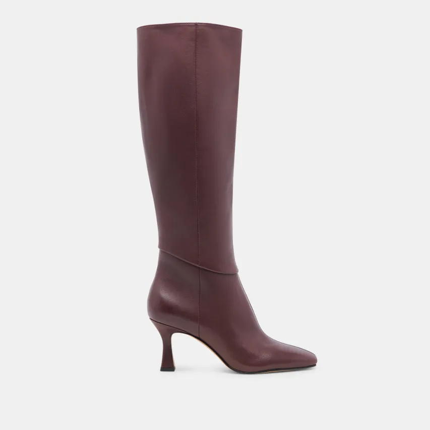 GYRA WIDE CALF BOOTS WINE LEATHER^Dolce Vita Sale