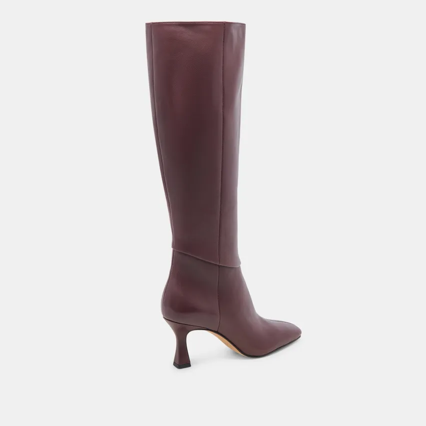 GYRA WIDE CALF BOOTS WINE LEATHER^Dolce Vita Sale