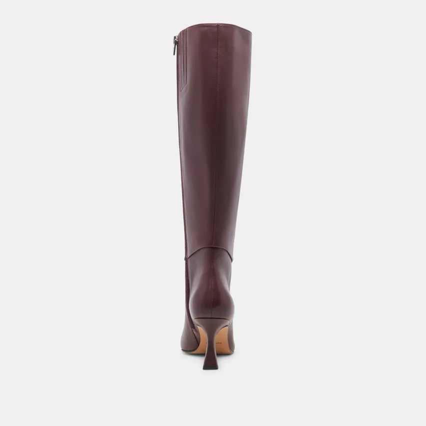 GYRA WIDE CALF BOOTS WINE LEATHER^Dolce Vita Sale
