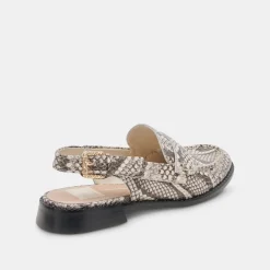 HARDI LOAFERS BLACK WHITE EMBOSSED SNAKE^Dolce Vita New