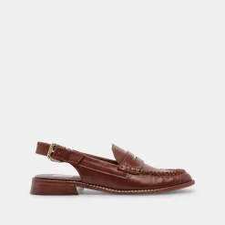 HARDI LOAFERS BROWN CRINKLE PATENT^Dolce Vita New