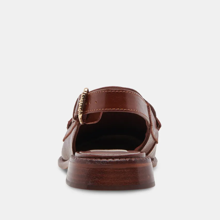 HARDI LOAFERS BROWN CRINKLE PATENT^Dolce Vita New