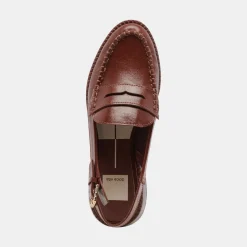HARDI LOAFERS BROWN CRINKLE PATENT^Dolce Vita New