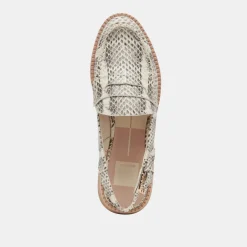 HARDI LOAFERS GREY WHITE SNAKE EMBOSSED^Dolce Vita Hot