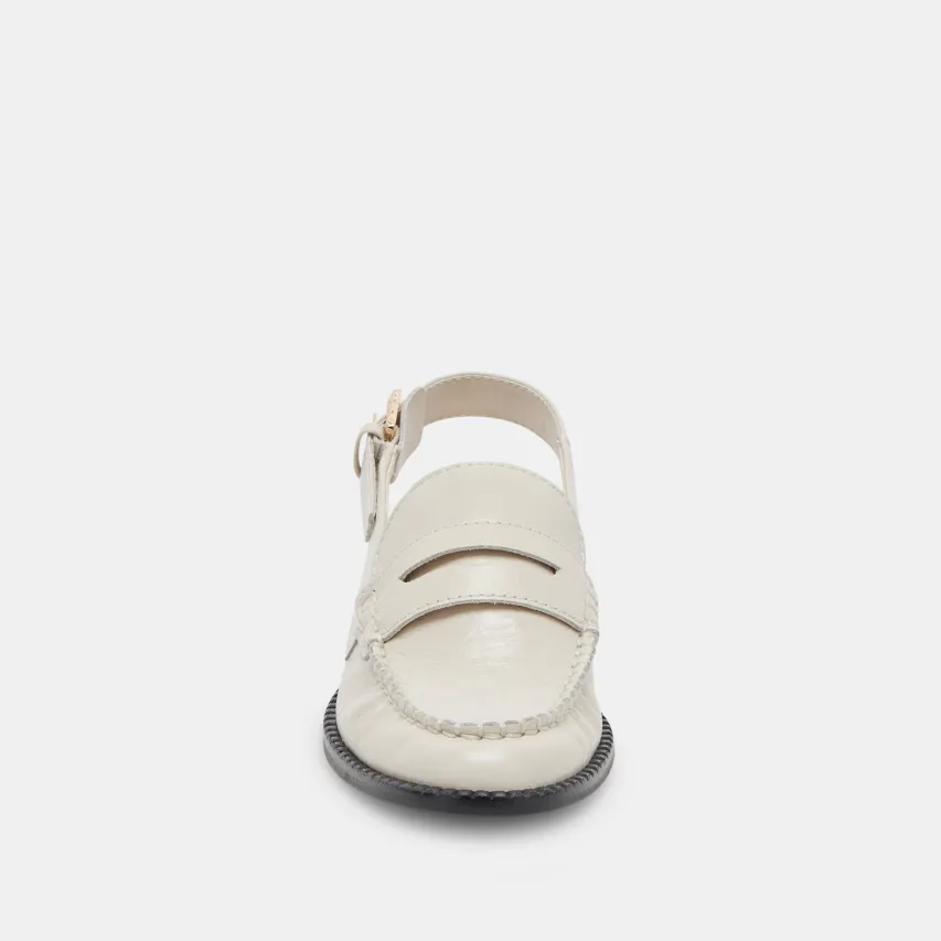 HARDI LOAFERS IVORY CRINKLE PATENT^Dolce Vita Fashion