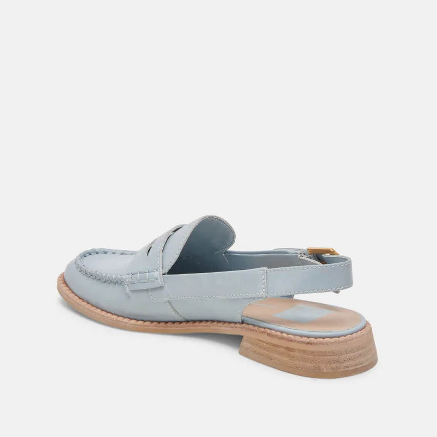 HARDI LOAFERS SKY BLUE CRINKLE PATENT^Dolce Vita Clearance
