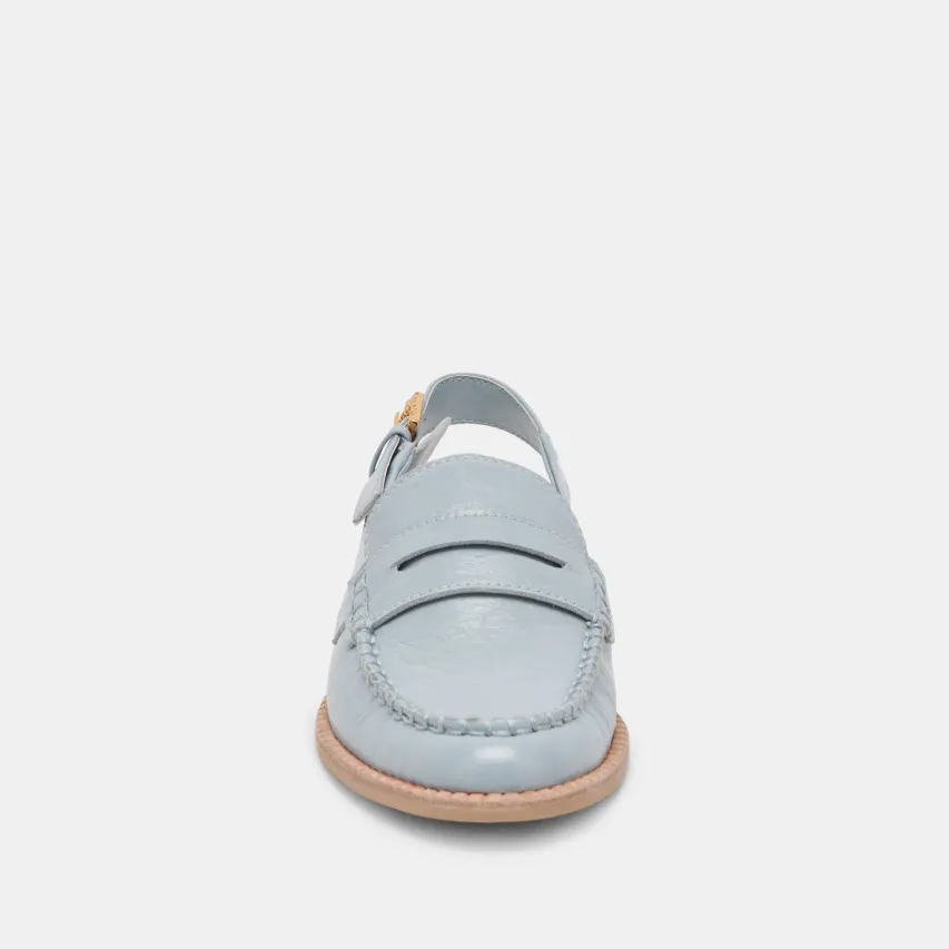 HARDI LOAFERS SKY BLUE CRINKLE PATENT^Dolce Vita Clearance