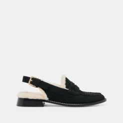 HARDI PLUSH LOAFERS BLACK NUBUCK^Dolce Vita Online