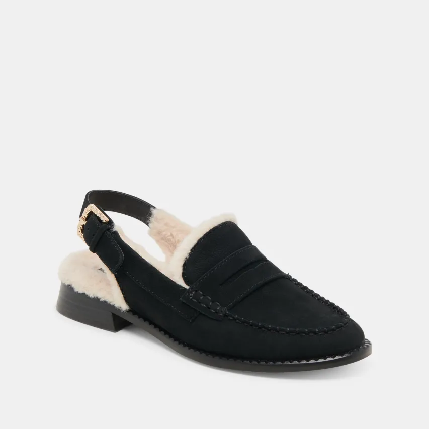 HARDI PLUSH LOAFERS BLACK NUBUCK^Dolce Vita Online