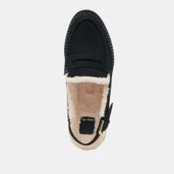 HARDI PLUSH LOAFERS BLACK NUBUCK^Dolce Vita Online