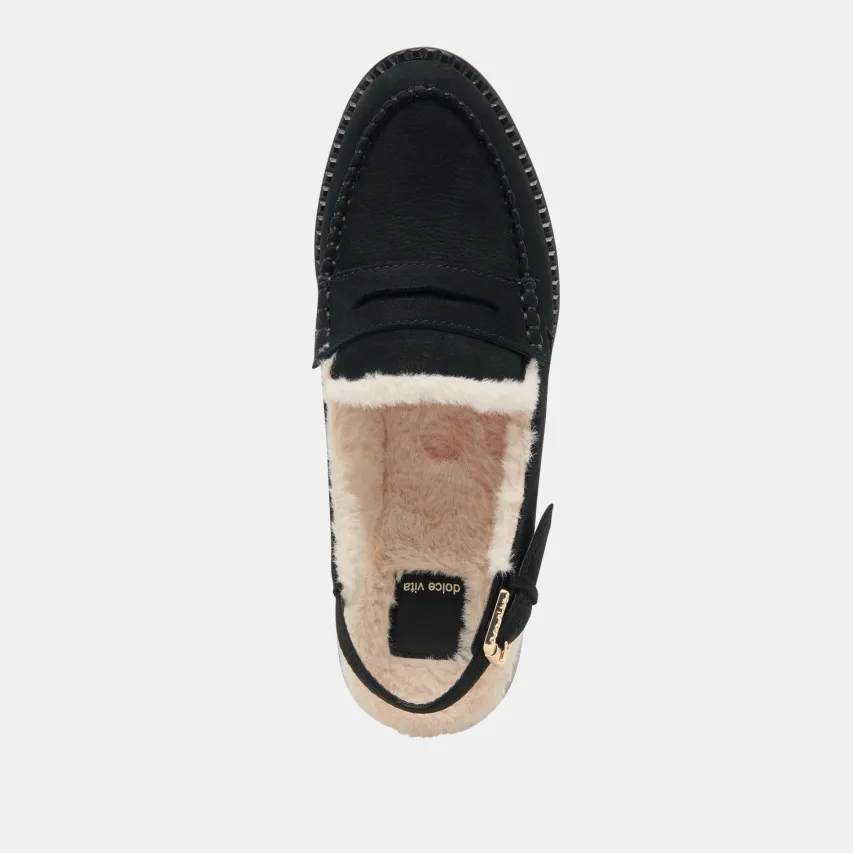 HARDI PLUSH LOAFERS BLACK NUBUCK^Dolce Vita Online