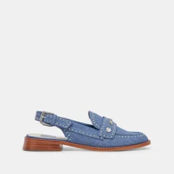 HARDI STUD LOAFERS BLUE DENIM^Dolce Vita Clearance