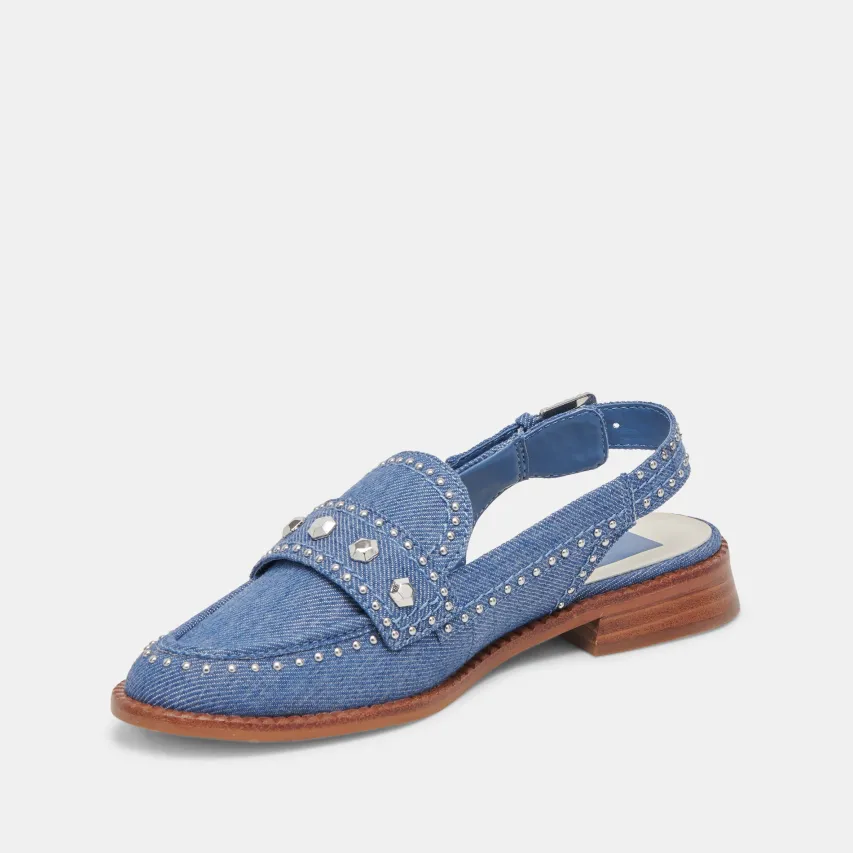 HARDI STUD LOAFERS BLUE DENIM^Dolce Vita Clearance