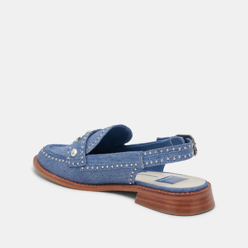HARDI STUD LOAFERS BLUE DENIM^Dolce Vita Clearance