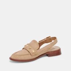 HARDI STUD LOAFERS CAMEL SUEDE^Dolce Vita New