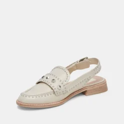 HARDI STUD LOAFERS IVORY CRINKLE PATENT^Dolce Vita Discount