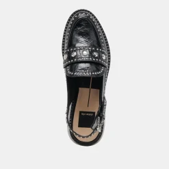 HARDI STUD LOAFERS MIDNIGHT CRINKLE PATENT^Dolce Vita Outlet