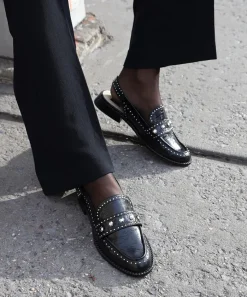 HARDI STUD LOAFERS MIDNIGHT CRINKLE PATENT^Dolce Vita Outlet