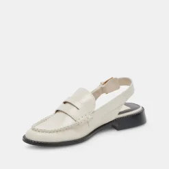 HARDI WIDE LOAFERS IVORY CRINKLE PATENT^Dolce Vita Online