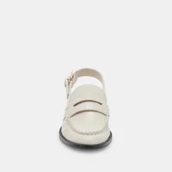 HARDI WIDE LOAFERS IVORY CRINKLE PATENT^Dolce Vita Online
