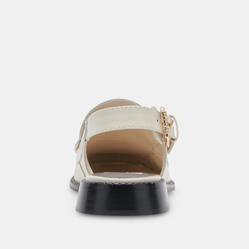 HARDI WIDE LOAFERS IVORY CRINKLE PATENT^Dolce Vita Online