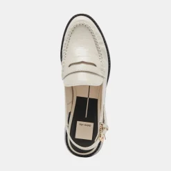 HARDI WIDE LOAFERS IVORY CRINKLE PATENT^Dolce Vita Online