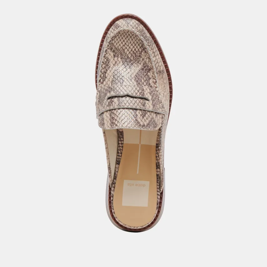 HAVAN LOAFERS SAND SNAKE EMBOSSED^Dolce Vita Online