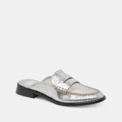 HAVAN LOAFERS SILVER DISTRESSED LEATHER^Dolce Vita Discount