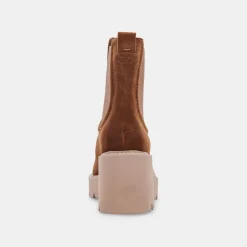 HAWK H20 WIDE BOOTIES DK BROWN SUEDE^Dolce Vita Online