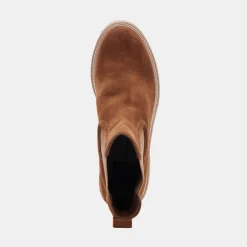 HAWK H20 WIDE BOOTIES DK BROWN SUEDE^Dolce Vita Online