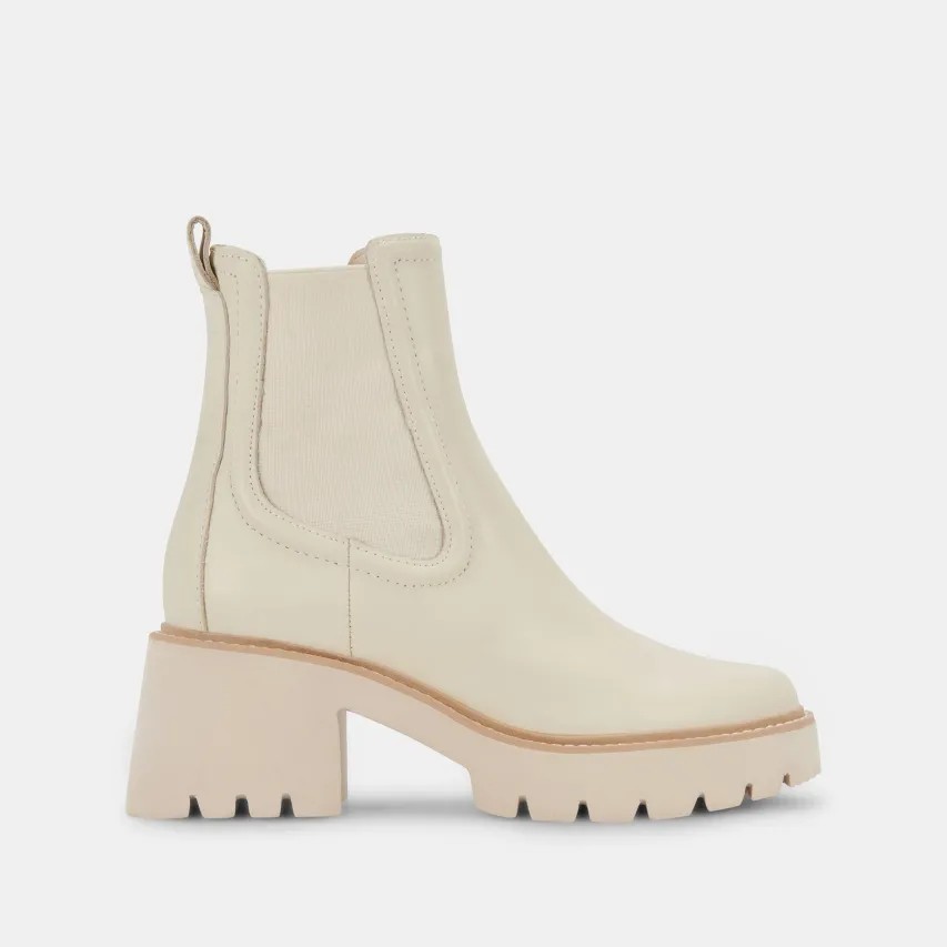 HAWK H20 WIDE BOOTIES IVORY LEATHER^Dolce Vita Best