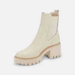 HAWK H20 WIDE BOOTIES IVORY LEATHER^Dolce Vita Best
