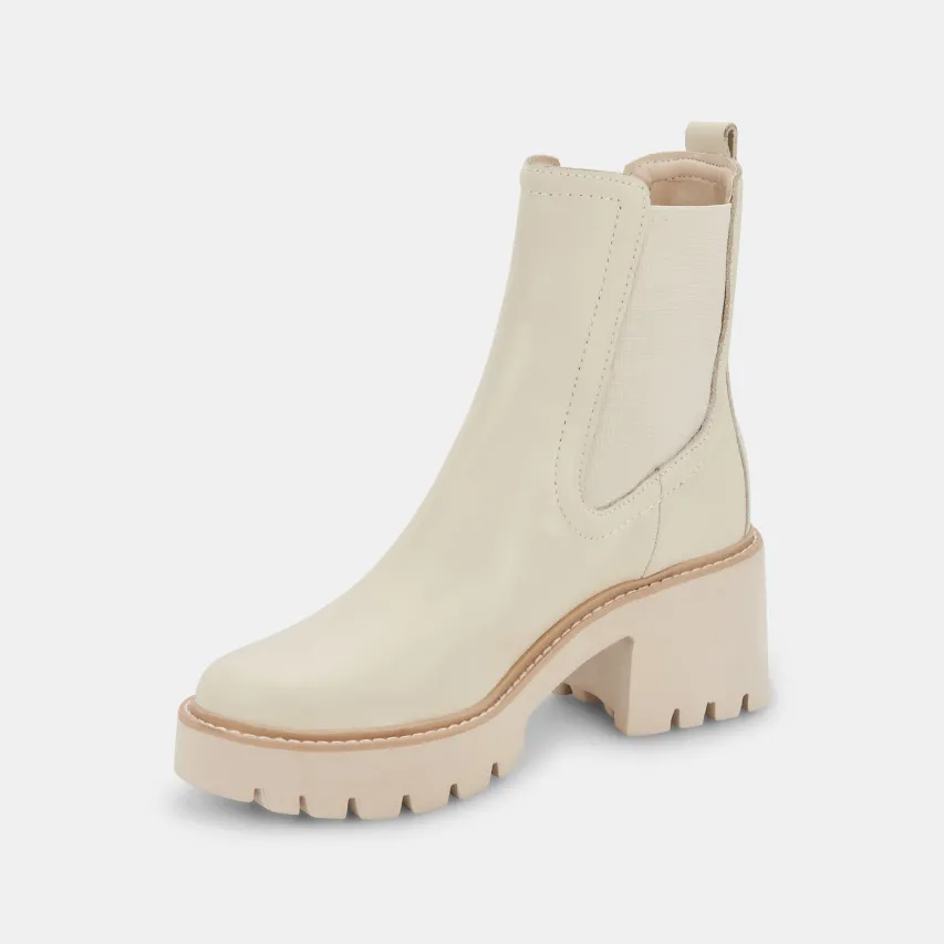 HAWK H20 WIDE BOOTIES IVORY LEATHER^Dolce Vita Best