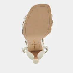 HELLEN PEARL HEELS WHITE LEATHER^Dolce Vita Sale