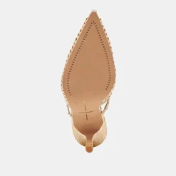 HENSAL HEELS GOLD DISTRESSED LEATHER^Dolce Vita Clearance