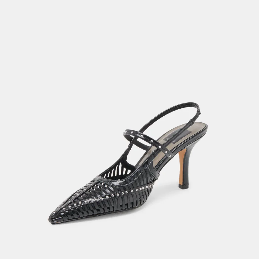 HENSAL HEELS MIDNIGHT CRINKLE PATENT^Dolce Vita Sale