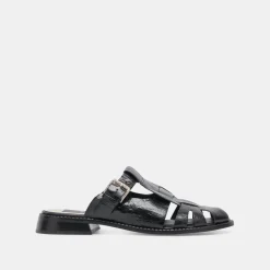 HIPPIE FLATS MIDNIGHT CRINKLE PATENT^Dolce Vita Online