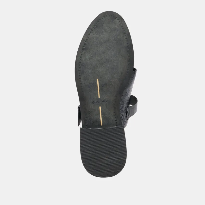 HIPPIE FLATS MIDNIGHT CRINKLE PATENT^Dolce Vita Online